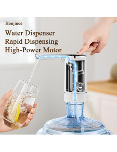 Bomba Dispensadora de Agua Eléctrica Honjince 5 Galones Plegable 2
