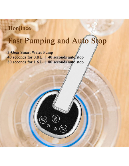 Bomba Dispensadora de Agua Eléctrica Honjince 5 Galones Plegable