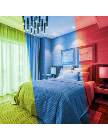 Bombilla LED Dimmable RGB Droiee E26 6W 500LM Control Remoto