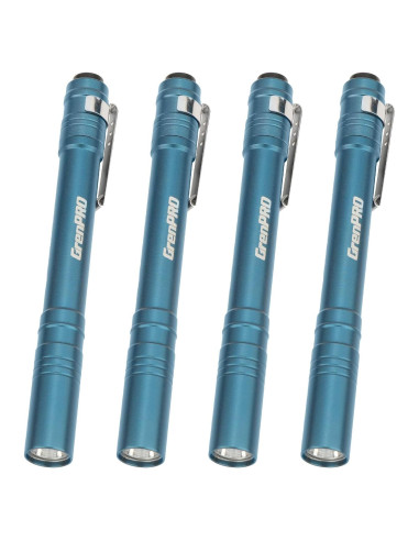 Linterna LED de bolsillo GRENPRO azul, 4 unidades, 140g