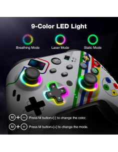 Controlador Inalámbrico HEIYING para Nintendo Switch con RGB 2