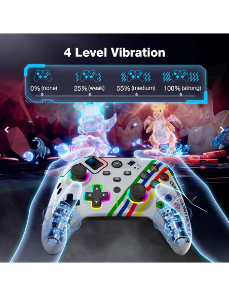 Controlador Inalámbrico HEIYING para Nintendo Switch con RGB Controlador Inalámbrico HEIYING para Nintendo Switch con RGB