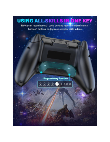 Controlador Pro Inalámbrico ZRZLMVP para Nintendo Switch - 1200mAh