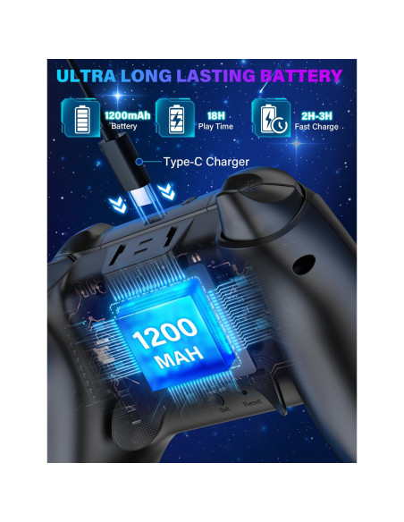 Controlador Pro Inalámbrico ZRZLMVP para Nintendo Switch - 1200mAh Controlador Pro Inalámbrico ZRZLMVP para Nintendo Switch - 1200mAh