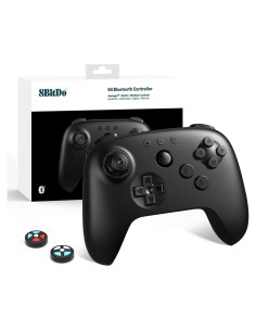 Controlador Bluetooth 8Bitdo 64 para Switch y Windows - Negro