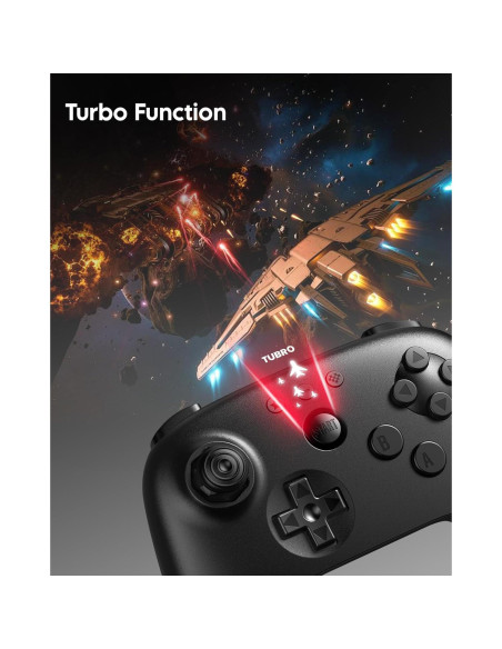 Controlador Bluetooth 8Bitdo 64 para Switch y Windows - Negro