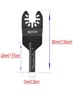 14 Hojas de Sierra Oscilante 10 mm BBYPP para Madera y Plástico 2