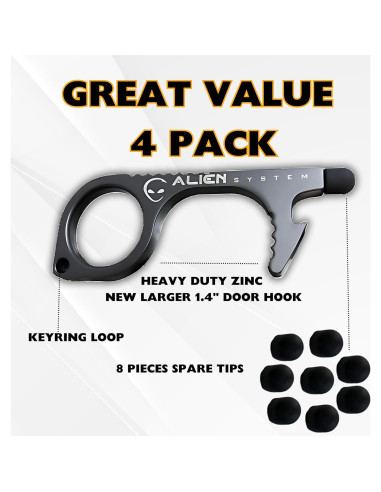 Multiherramienta sin contacto ALIEN SYSTEM 4 Pack - Higiénica