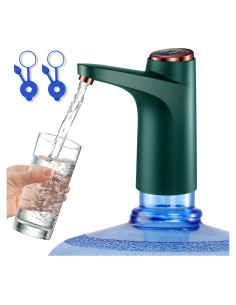 Bomba de Agua Eléctrica Recargable LanHiJY 5 Galones Verde