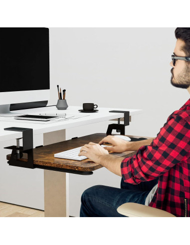 Bandeja de Teclado Deslizante CALASK 67.9x30 cm Ergonómica