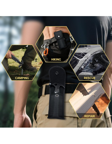 Martillo Multiherramienta 15 en 1 Genérico - Emergencias y Camping