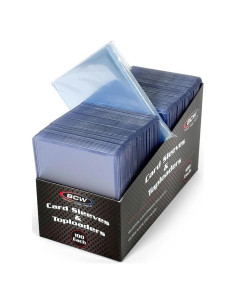 Combo 100 Fundas y Toploaders BCW para Tarjetas Sin Ácido