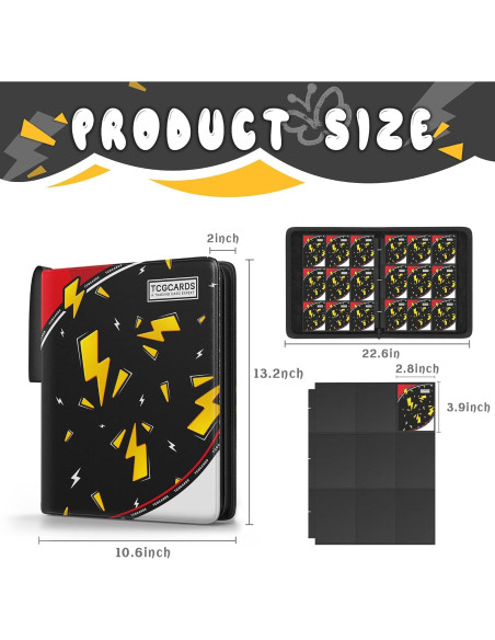 Carpeta de Cartas de Comercio Yifan 9 Bolsillos Negra