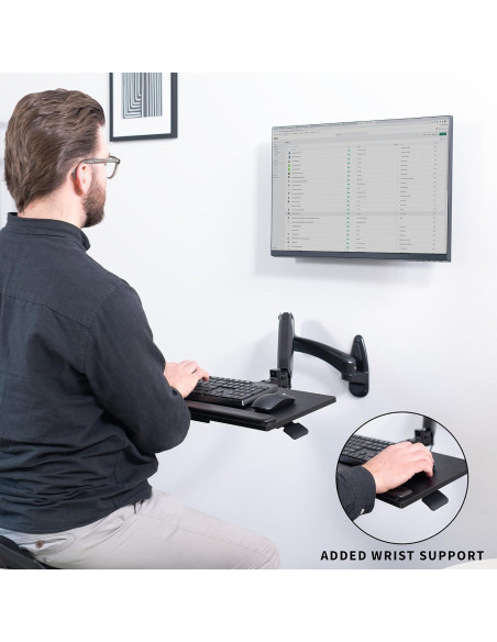Soporte de Teclado y Ratón VIVO MOUNT-KB35B Ajustable 60cm Soporte de Teclado y Ratón VIVO MOUNT-KB35B Ajustable 60cm