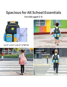 Mochila Infantil BrainyBees 15" Azul Oscuro para Preescolar 2