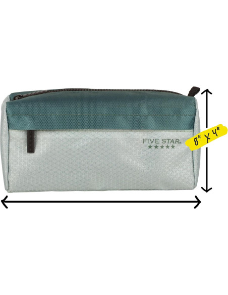 Estuche de Lápices Five Star Verde Juniper con 9 Bolsillos