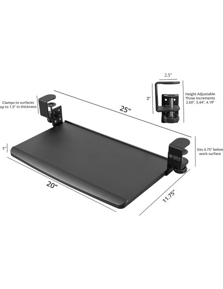 Soporte de Escritorio Compacto S Stand Up Desk Store Negro