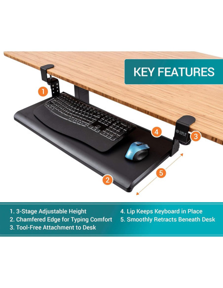 Soporte de Escritorio Compacto S Stand Up Desk Store Negro