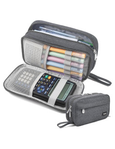 Estuche de Lápices Vanmavo Gris 22.4x11.9x6.9cm 3 Compartimentos