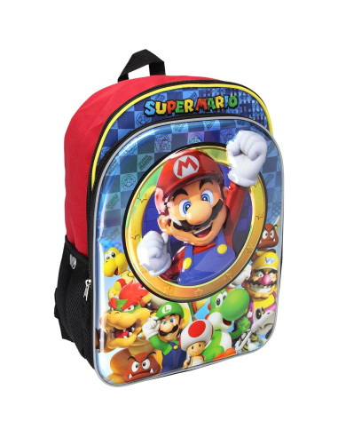 Mochila Iridiscente Bioworld Super Mario 40.64 cm