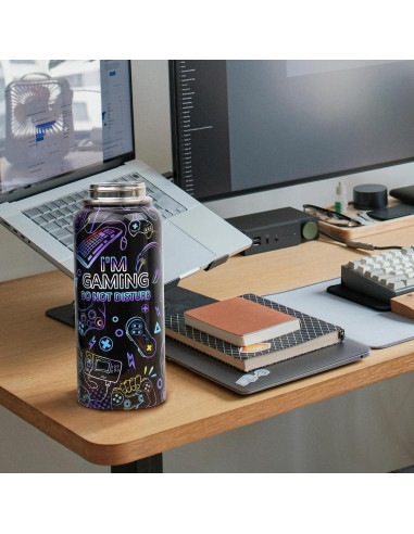 Botella de Agua Aislada 32 oz ZNYYZYBA Acero Inoxidable