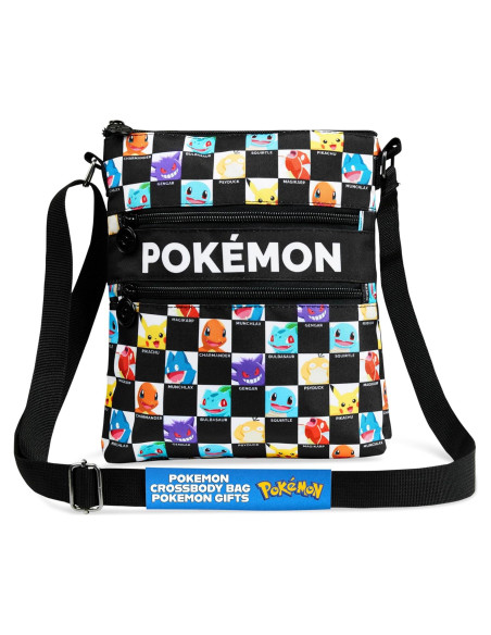 Bolsa Cruzada Pokemon CYP para Niños 26x22x3.5 cm