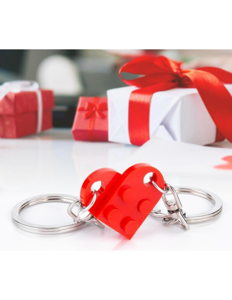 Llavero Corazón Rojo para Parejas - Regalo San Valentín