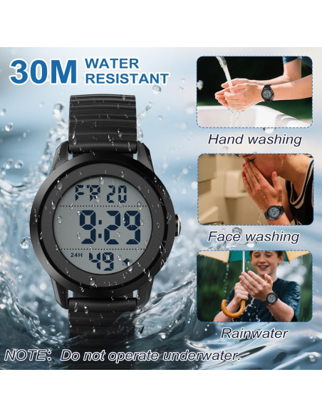 Reloj Digital CKV para Niños 10-18 Años Resistente al Agua 30M