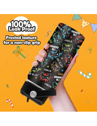 Botella de Agua ROVOZAR 16oz Acero Inoxidable para Niños