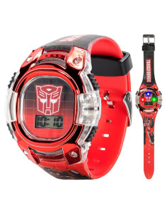Reloj LCD para Niños Transformers Accutime - Correa Ajustable