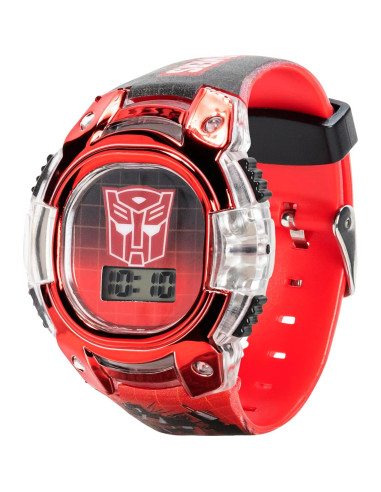 Reloj LCD para Niños Transformers Accutime - Correa Ajustable