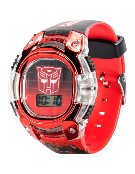 Reloj LCD para Niños Transformers Accutime - Correa Ajustable