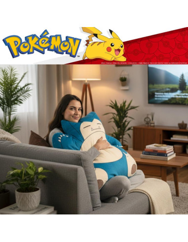 Almohada Corporal Franco Pokemon Snorlax 65x91 cm Suave