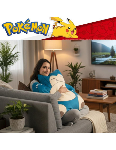 Almohada Corporal Franco Pokemon Snorlax 65x91 cm Suave