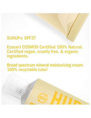 Protector Solar Mineral Hurraw! SUNUP SPF 27 - 100% Natural