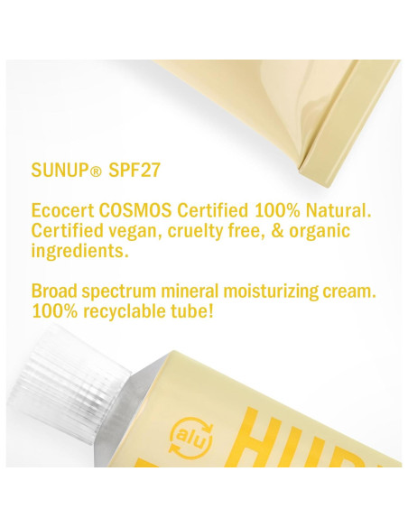 Protector Solar Mineral Hurraw! SUNUP SPF 27 - 100% Natural