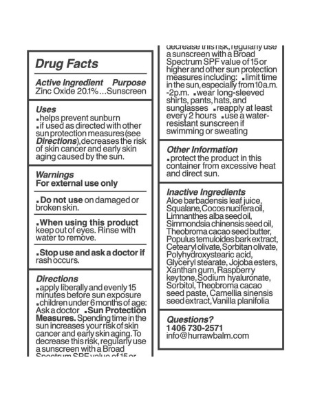 Protector Solar Mineral Hurraw! SUNUP SPF 27 - 100% Natural