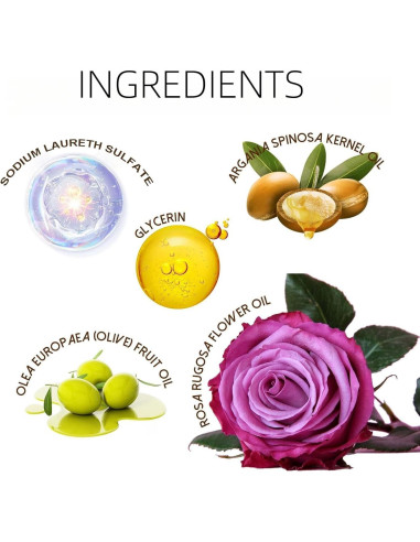 Jabón Negro Marroquí con Argán y Rosa 221g - Exfoliante Natural