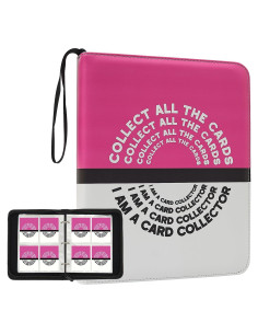 Carpeta de Cartas Coleccionables Benitoite Rosa 400 Bolsillos