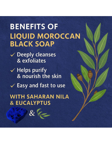 Jabón Negro Líquido Feriha 500ml - Exfoliante Corporal Marroquí