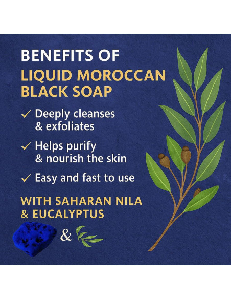 Jabón Negro Líquido Feriha 500ml - Exfoliante Corporal Marroquí