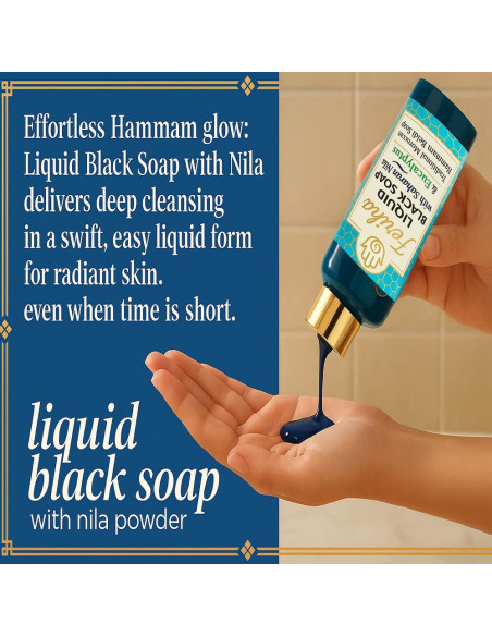 Jabón Negro Líquido Feriha 500ml - Exfoliante Corporal Marroquí