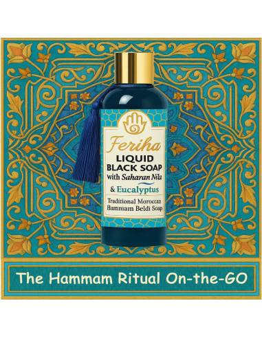 Jabón Negro Líquido Feriha 500ml - Exfoliante Corporal Marroquí