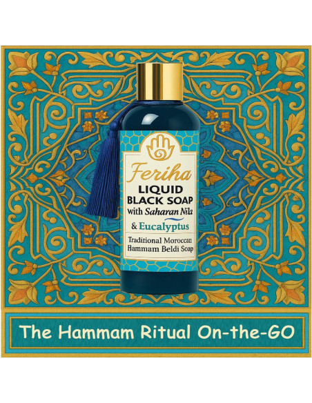 Jabón Negro Líquido Feriha 500ml - Exfoliante Corporal Marroquí