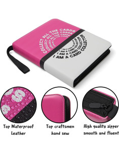 Carpeta de Cartas Coleccionables Benitoite Rosa 400 Bolsillos 2
