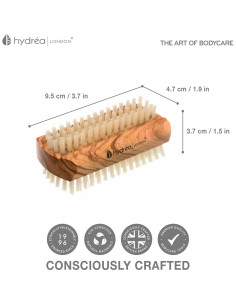 Cepillo de Uñas de Madera de Olivo Hydrealondon 9.6x5cm 2
