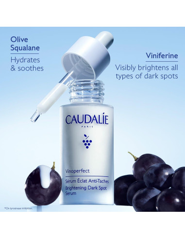 Trío Iluminador Caudalie Vinoperfect 30mL Suero + 50mL Hidratante + 75mL Máscara