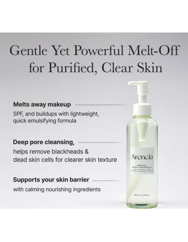 Aceite Limpiador Desmaquillante ARENCIA Pore Melt 200 ml