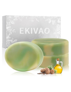 Jabón de Alquitrán de Pino EKIVAO 3Pack Natural para Hombres