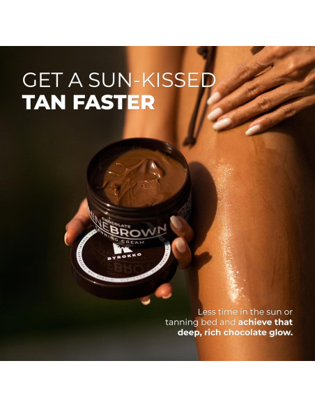 Aceite de Bronceado BYROKKO Chocolate 200ml - Acelera Bronceado